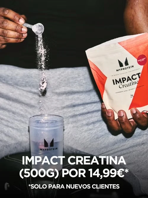 Impact Creatina de MyProtein en la oferta de 500 g por 14,99 euros para nuevos clientes.