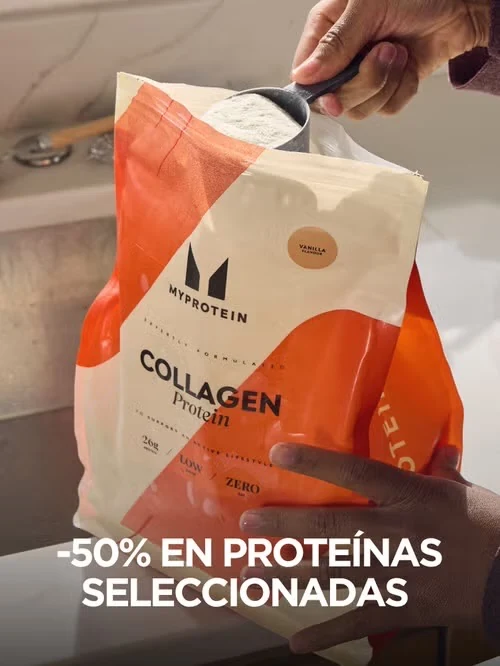 Bolsa de Collagen Protein de MyProtein en la promoción del 50% en proteínas seleccionadas.