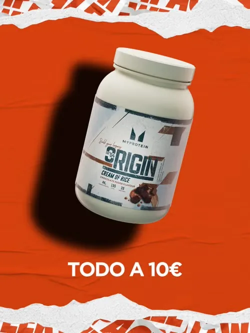 Crema de arroz Origin de MyProtein en la selección Impact Week de productos a 10 euros.