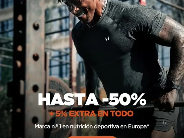 Ofertas MyProtein: hasta un 50% de descuento y 5% extra.